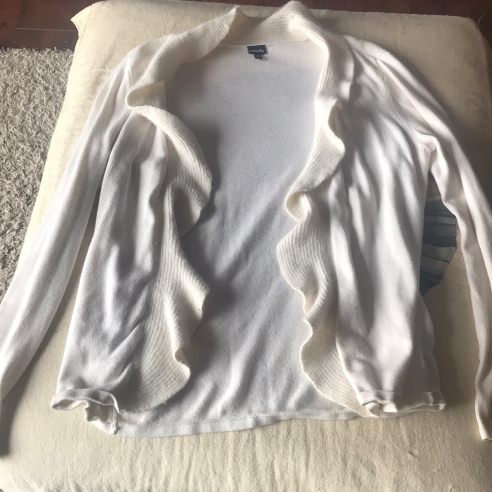 Long sleeve ruffle cardigan